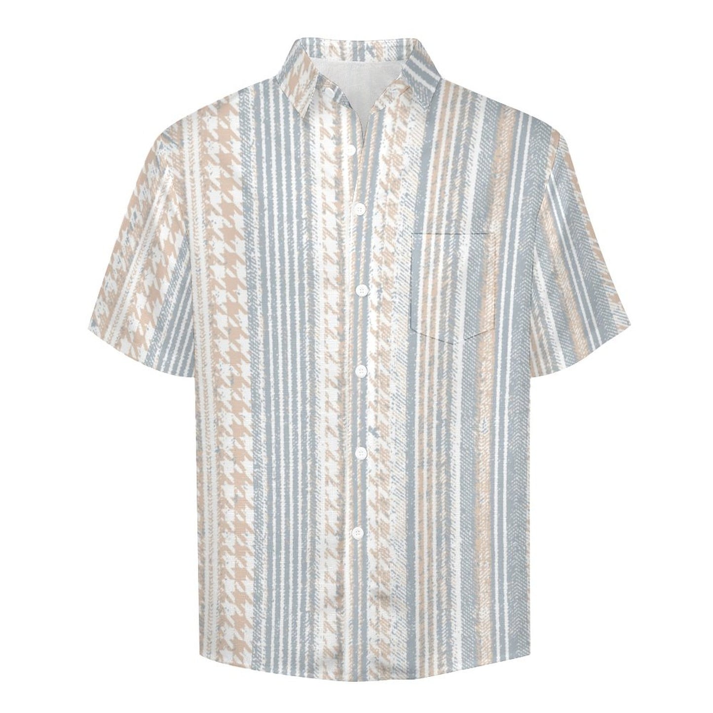 Men's Hawaiian Print Lapel Shirt 2304103754