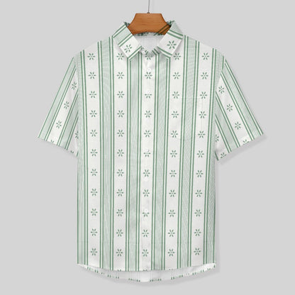 Men's Hawaiian Print Lapel Shirt 2304103755