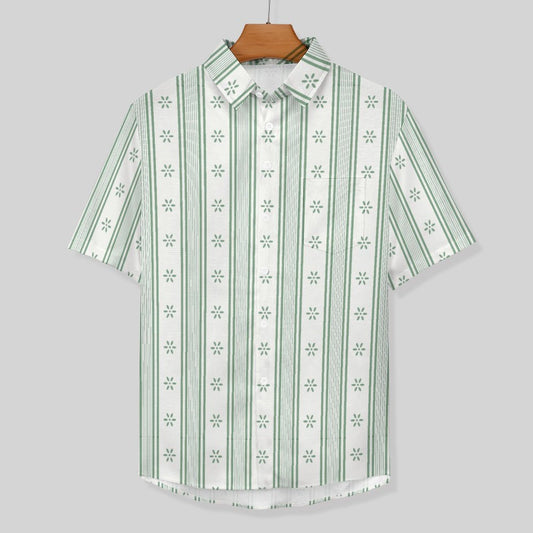 Men's Hawaiian Print Lapel Shirt 2304103755