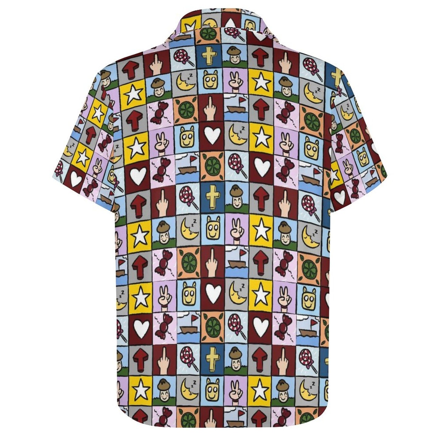 Men's Fashion Casual Printed Short Sleeve Shirts 2306105163