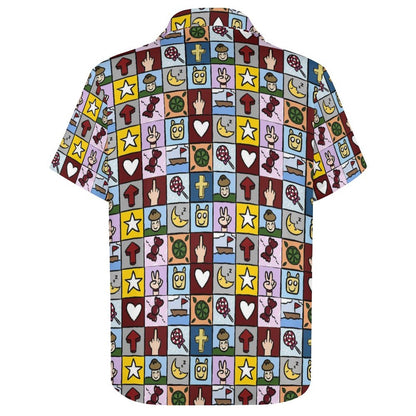 Men's Fashion Casual Printed Short Sleeve Shirts 2306105163