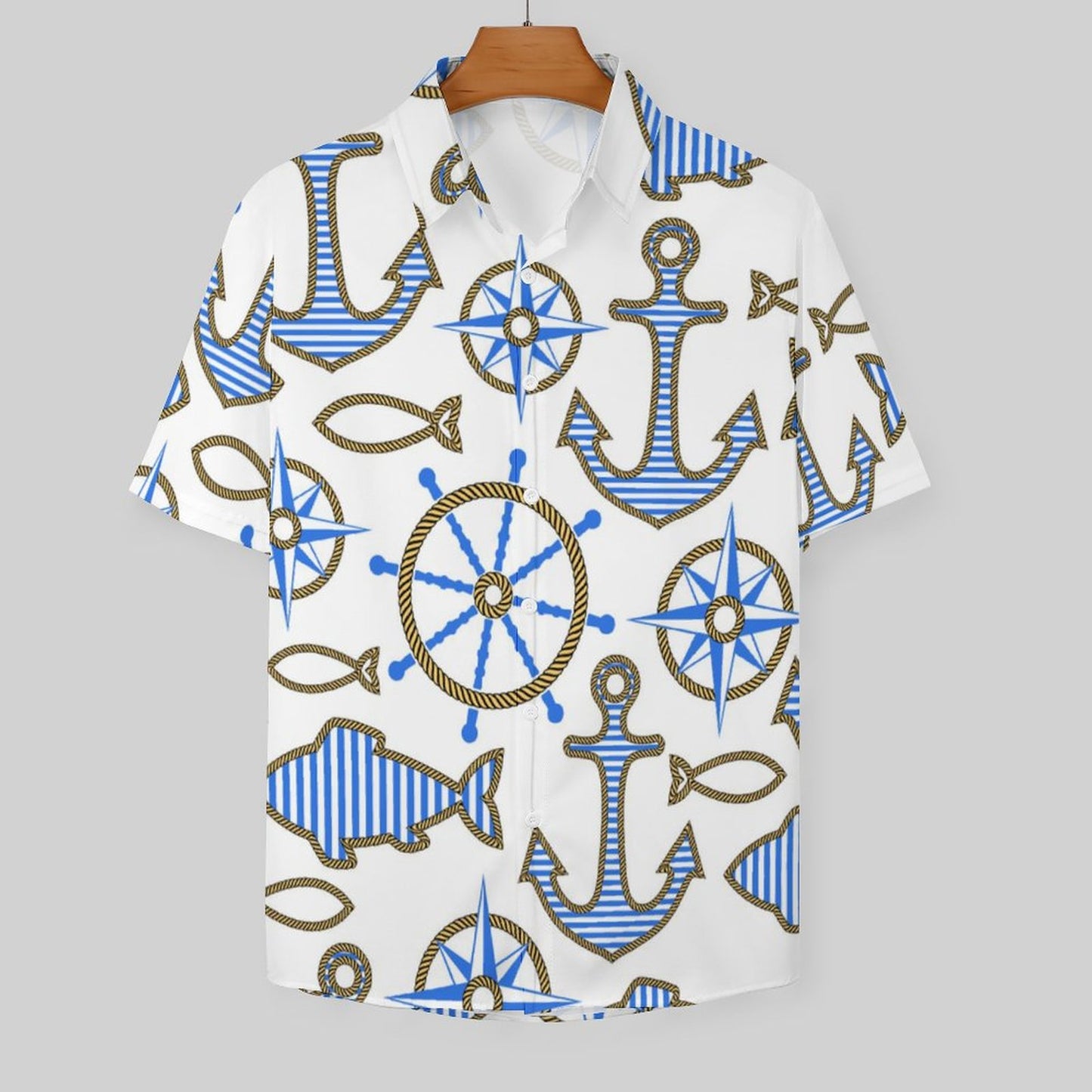 Men's Fashion Casual Printed Short Sleeve Shirts 2306101057