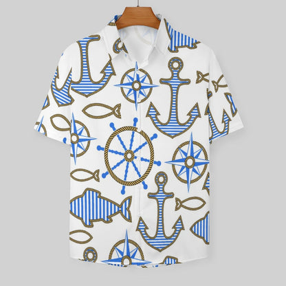 Men's Fashion Casual Printed Short Sleeve Shirts 2306101057