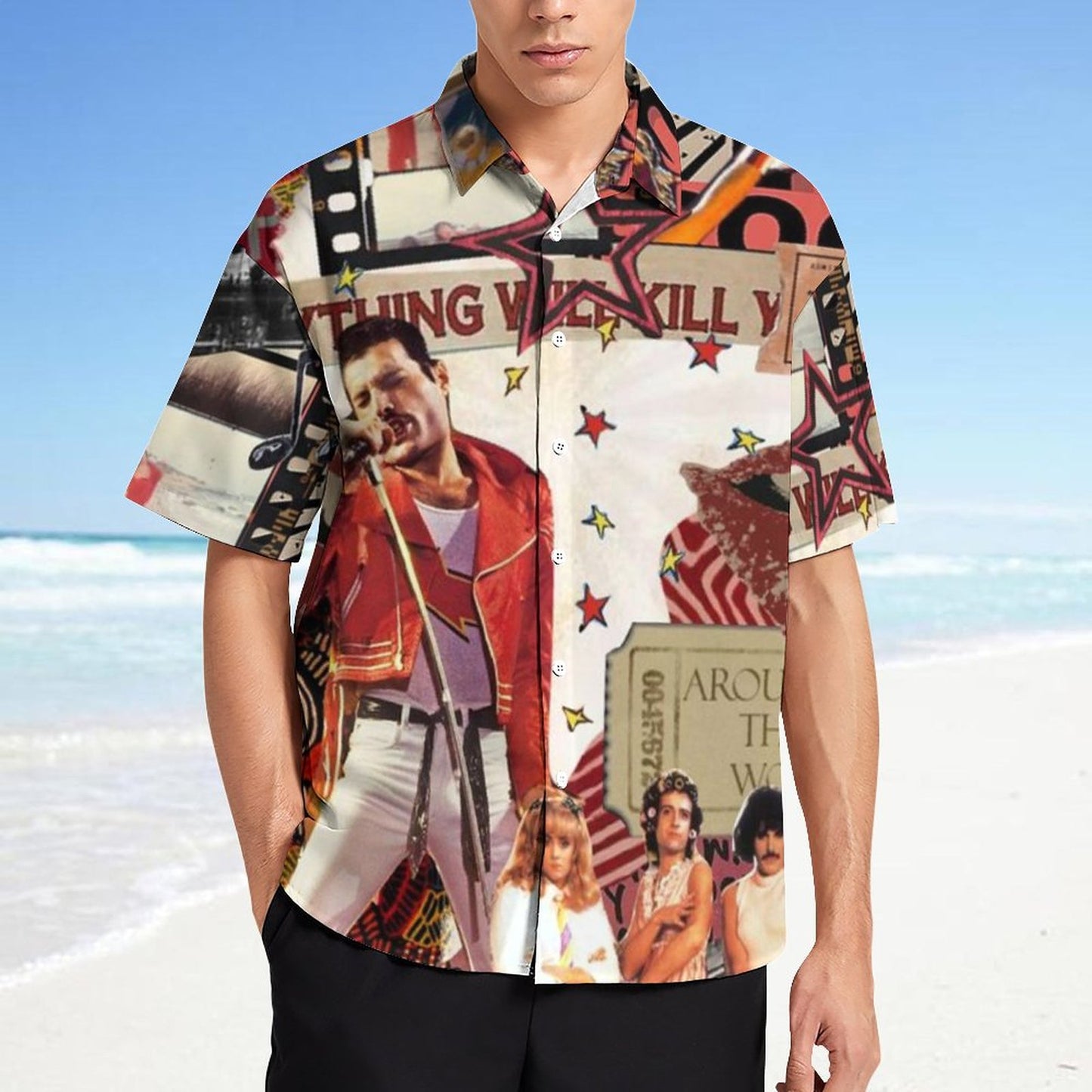Men's Fashion Casual Printed Short Sleeve Shirts 2306102311
