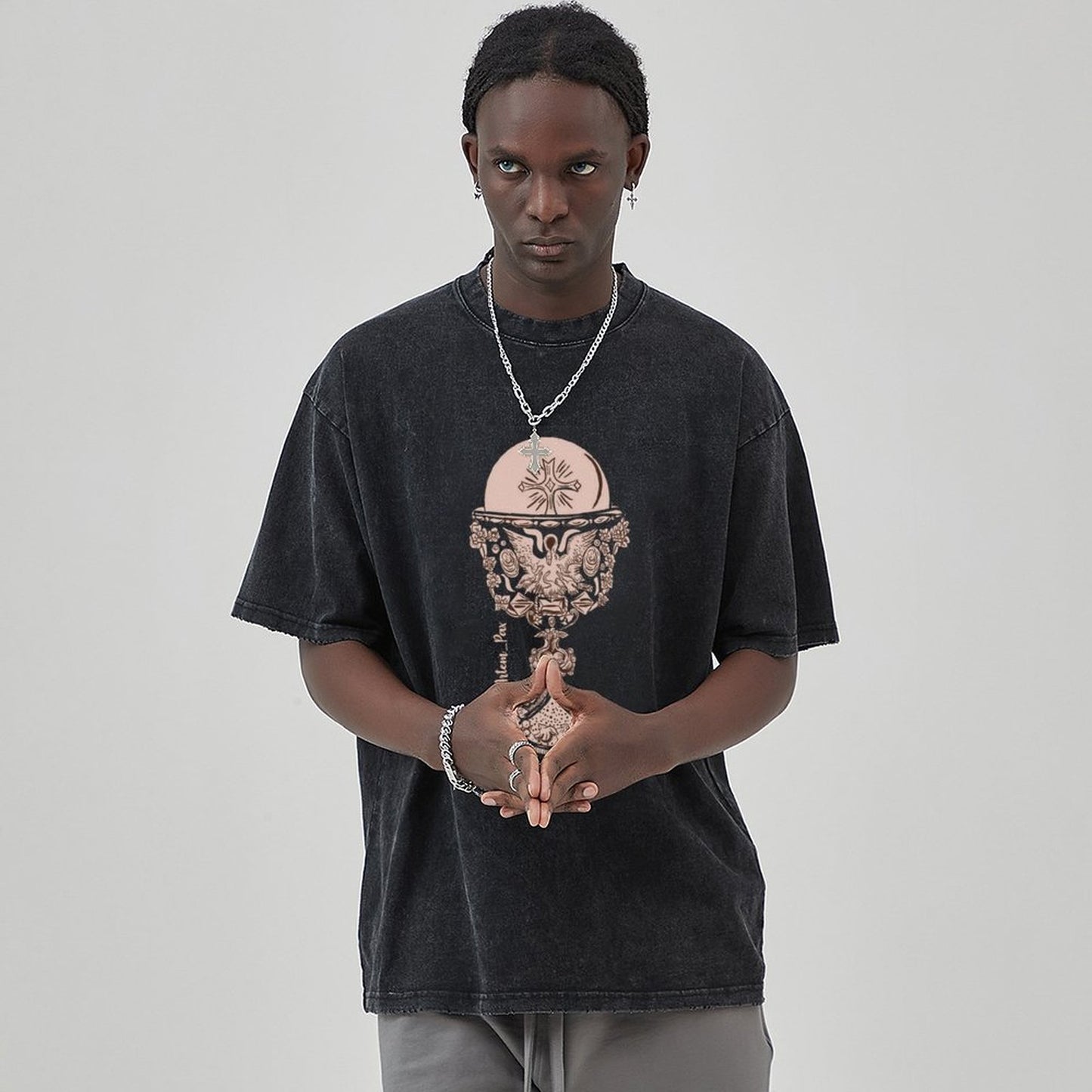 Unisex Vintage Solid Wash T-Shirts 2305103968