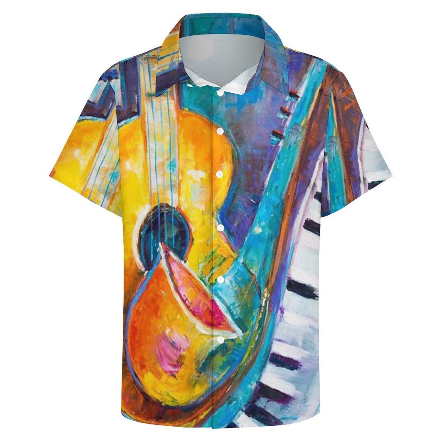 Men's Hawaiian Print Resort Shirt 2305102018