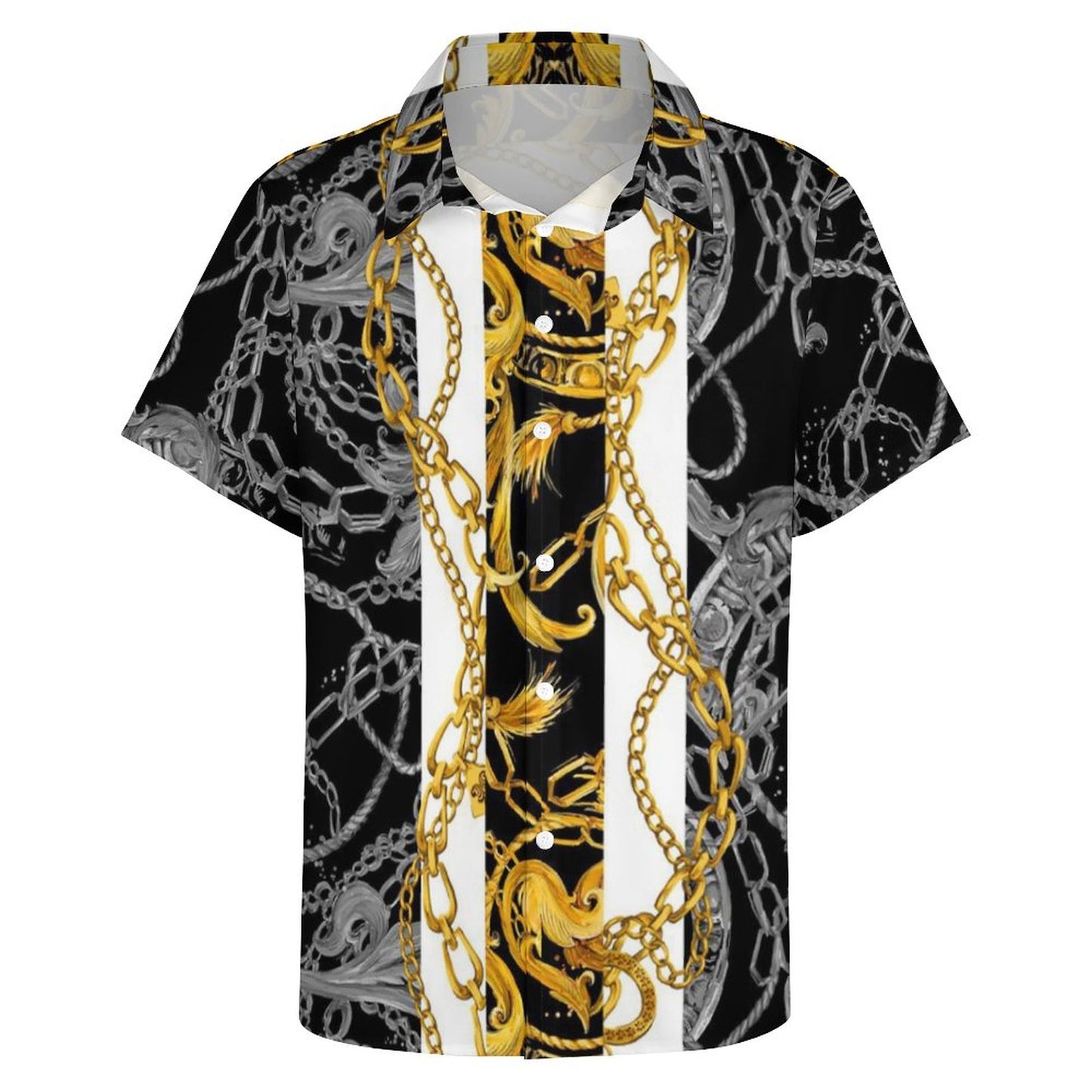 Men's Fashion Casual Printed Short Sleeve Shirts 2306101131