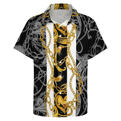 Men's Fashion Casual Printed Short Sleeve Shirts 2306101131