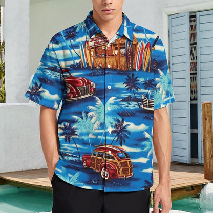 Men's Fashion Casual Printed Short Sleeve Shirts 2306102191