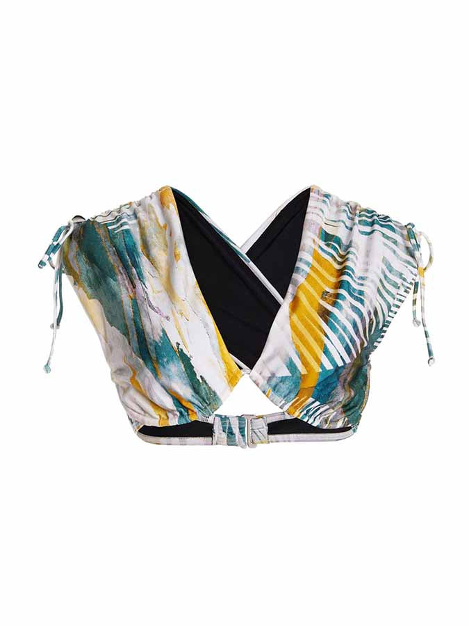 Fashion Print Split Swimsuit