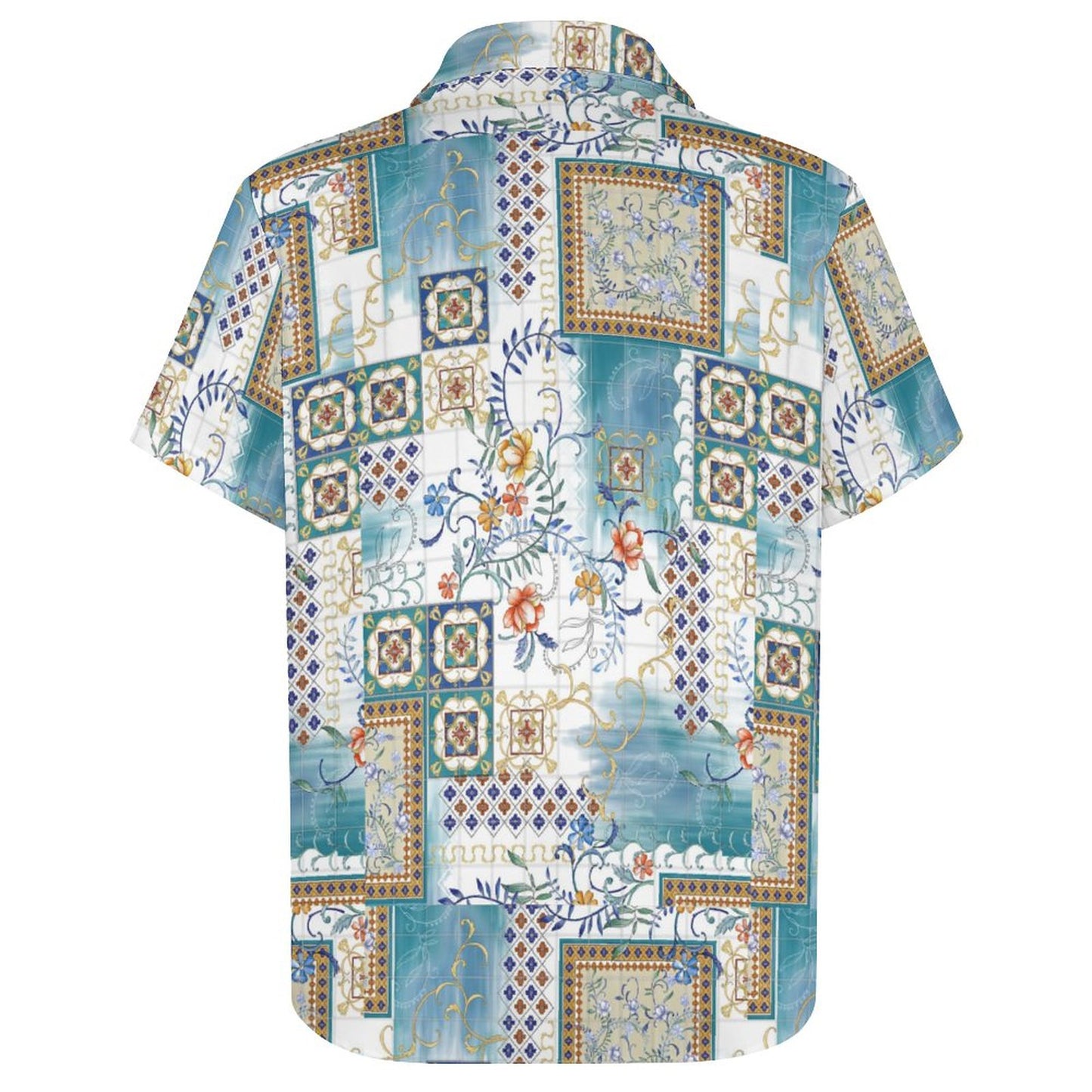 Men's Hawaiian Print Resort Shirt 2304102444