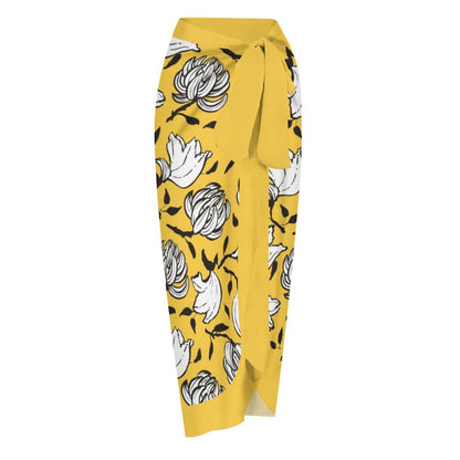 Casual Printed One Piece Swimsuit And Cover Up 2305105077
