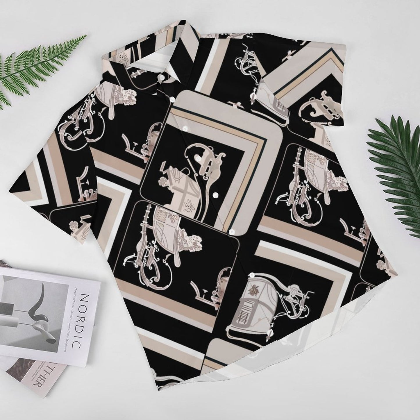 Men's Fashion Casual Printed Short Sleeve Shirts 2306100945