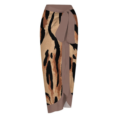 Casual Printed One-Piece Swimsuit And Cover Up 2305102427