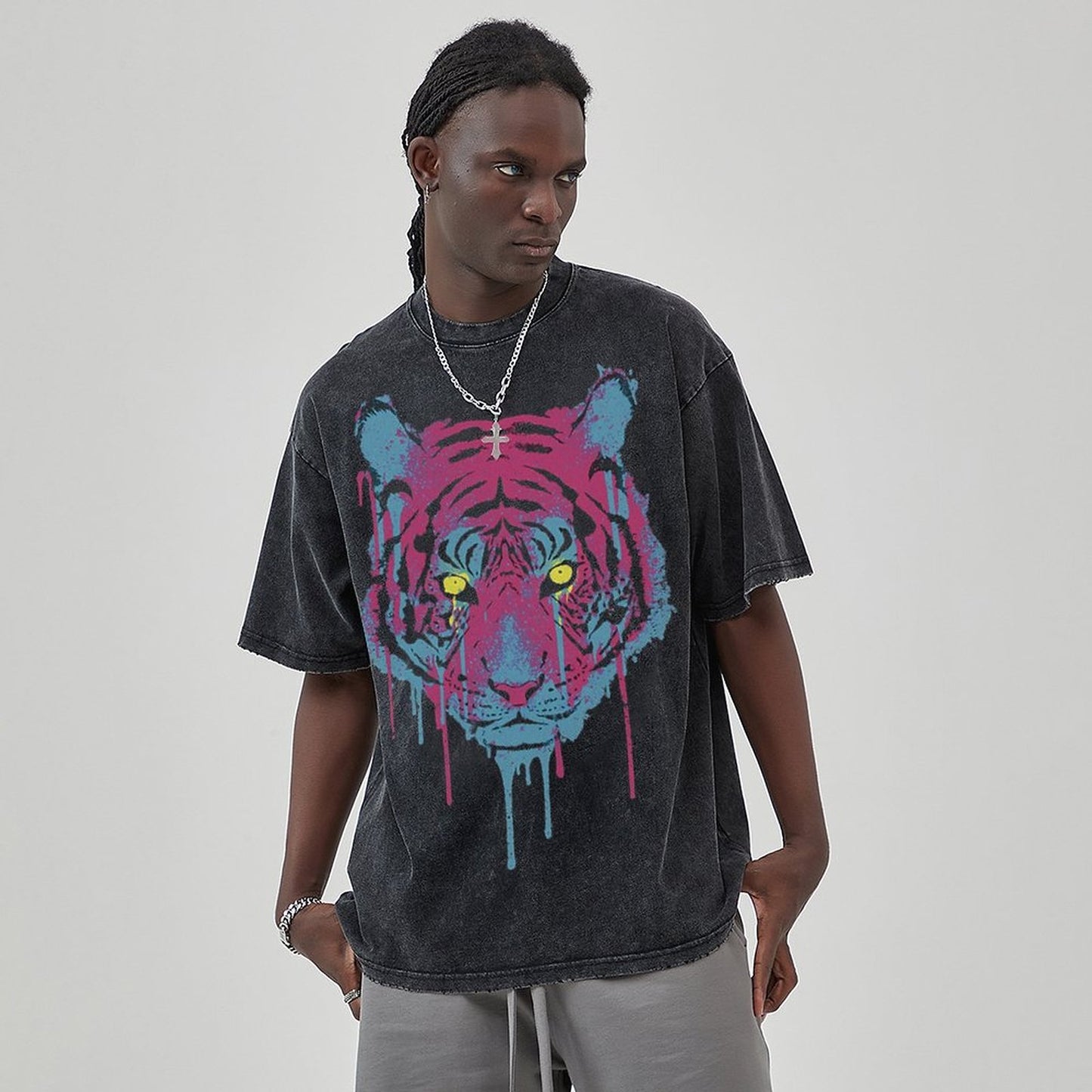 Unisex Vintage Solid Wash T-Shirts 2305101623