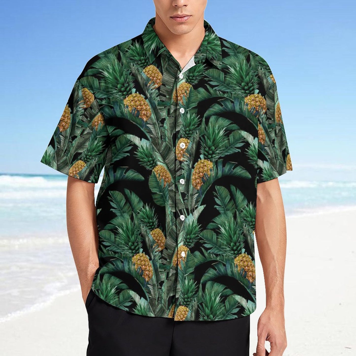 Men's Fashion Casual Printed Short Sleeve Shirts 2305107114