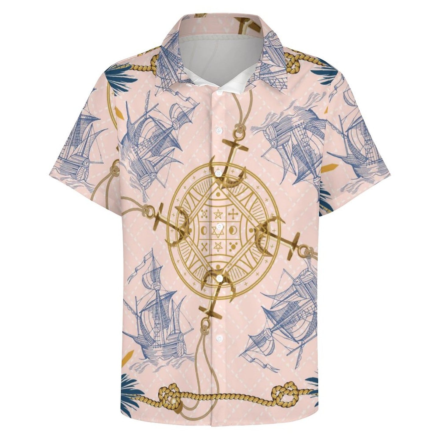 Men's Fashion Casual Printed Short Sleeve Shirts 2306101351