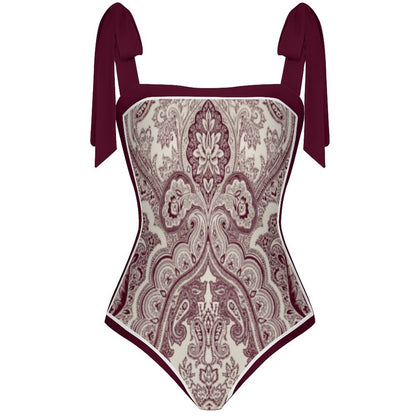 Fashion Printed One Piece Swimsuit And Cover Up 2305104542
