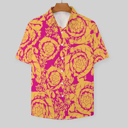 Men's Fashion Casual Printed Short Sleeve Shirts 2306100020