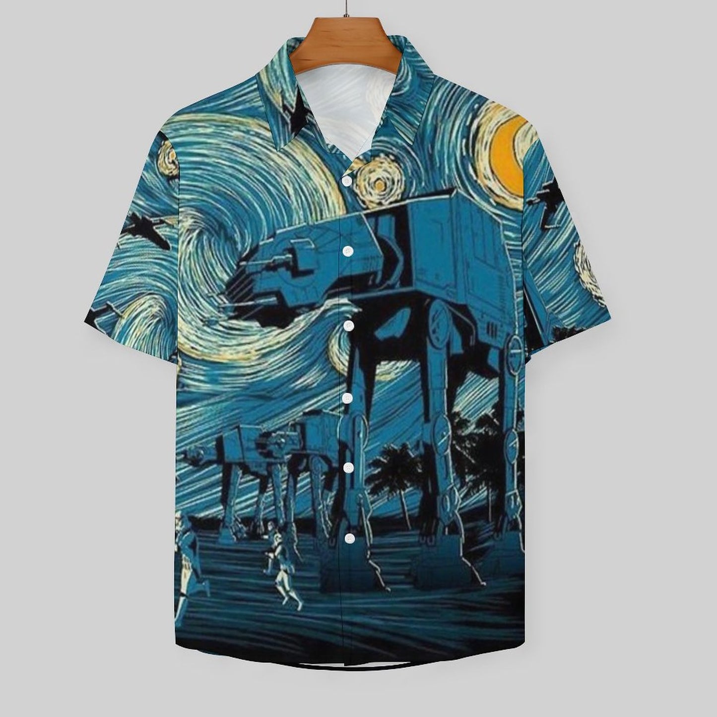 Men's Fashion Casual Printed Short Sleeve Shirts 2306101398