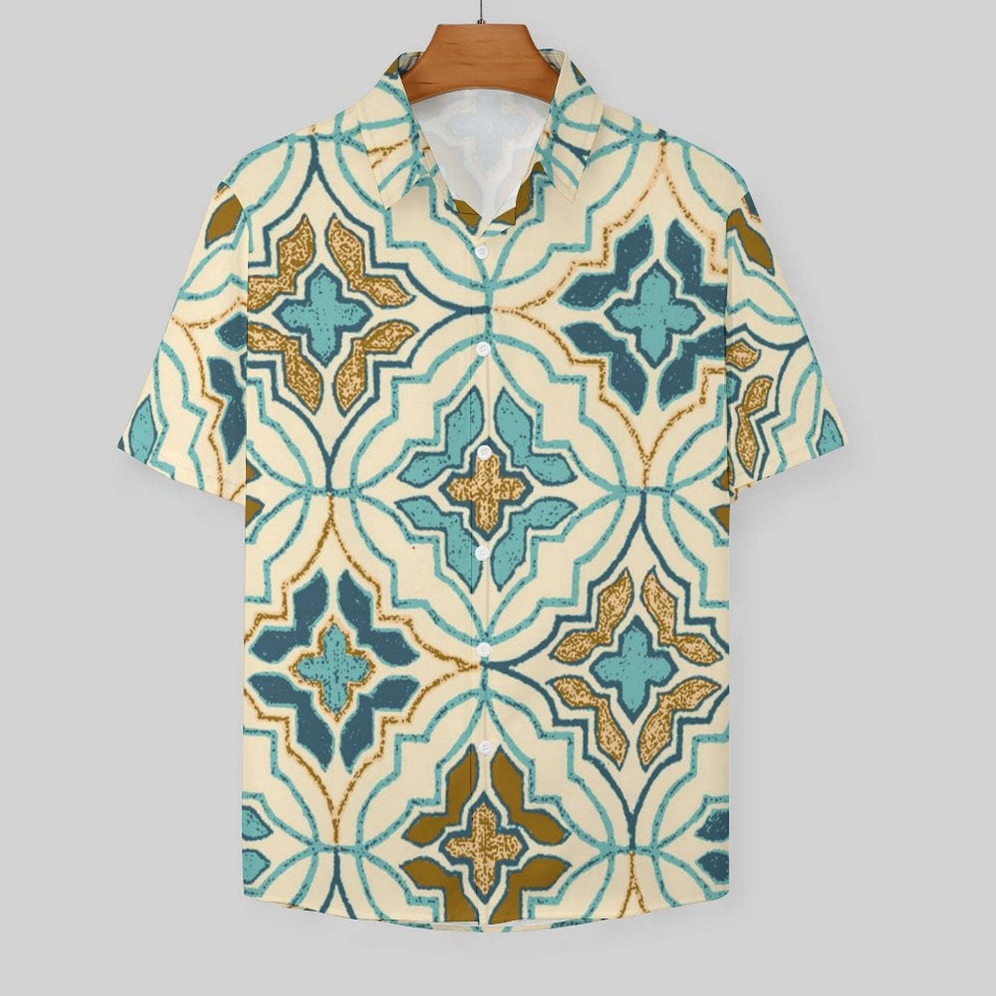Men's Fashion Casual Printed Short Sleeve Shirts 2306100444