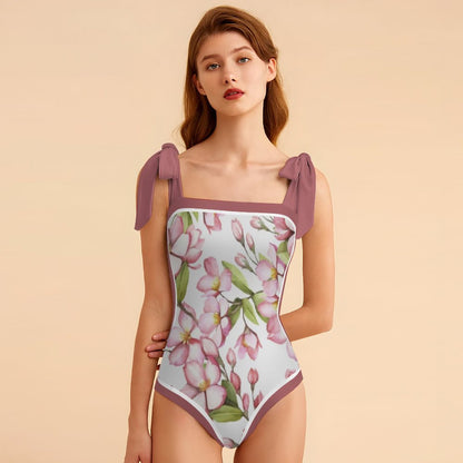 Fashion Printed One Piece Swimsuit And Cover Up 2305104981