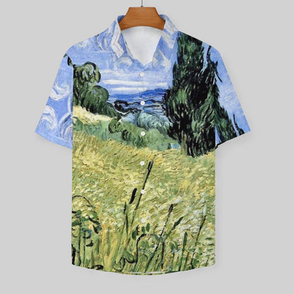 Men's Hawaiian Print Resort Shirt 2305101785