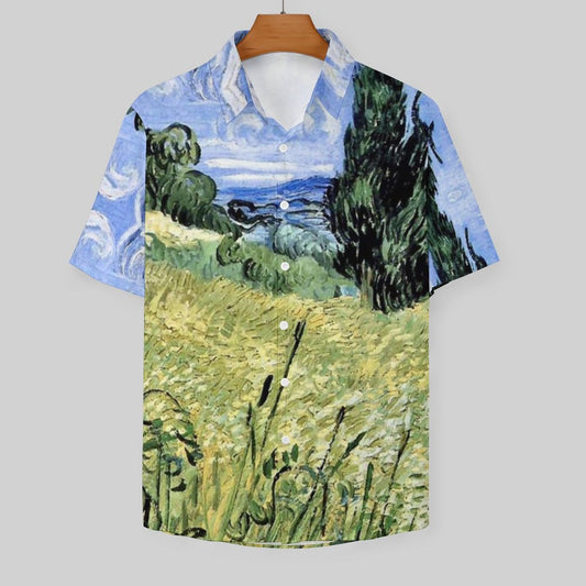 Men's Hawaiian Print Resort Shirt 2305101785