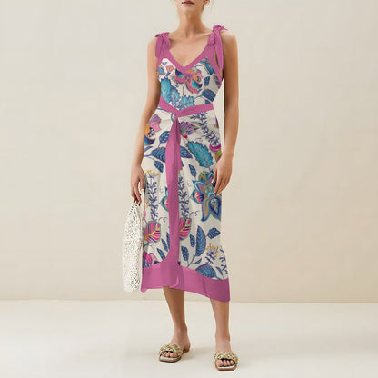 Casual Printed One-Piece Swimsuit And Cover Up 2305103193