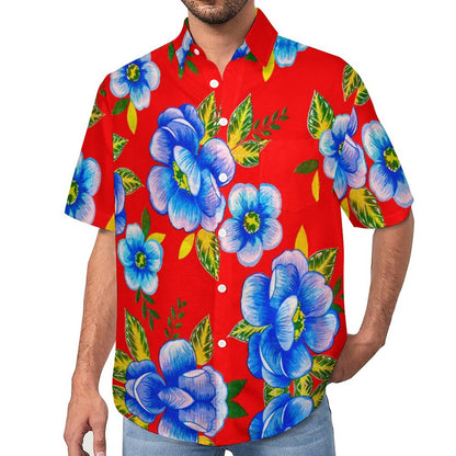 Men's Botanical Art Print Vacation Hawaiian Shirt 2305106645
