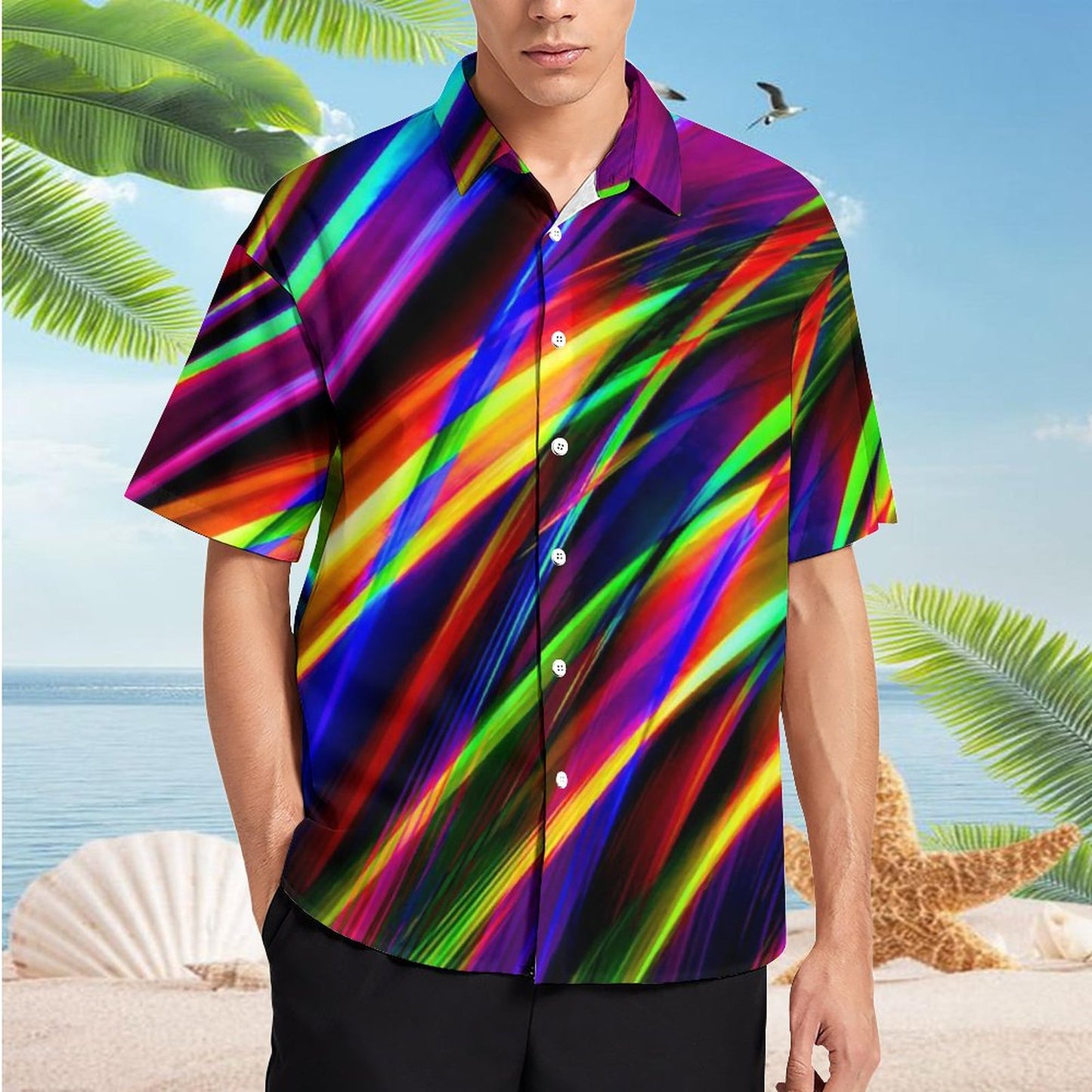 Men's Hawaiian Print Resort Shirt 2304109203