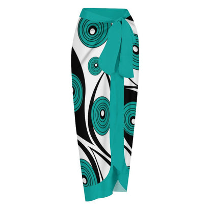 Casual Printed One-Piece Swimsuit And Cover Up 2305102471