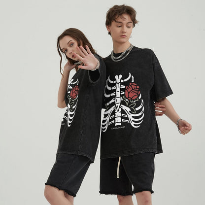 Unisex Vintage Solid Wash T-Shirts 2305101605