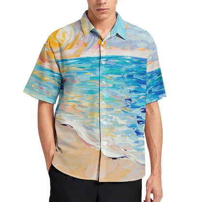 Men's Hawaiian Print Resort Shirt 2305101779