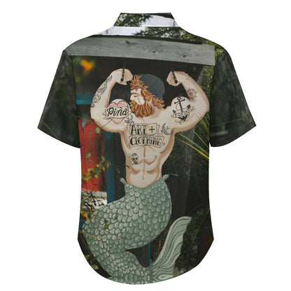Men's Hawaiian Print Lapel Shirt 2304107117
