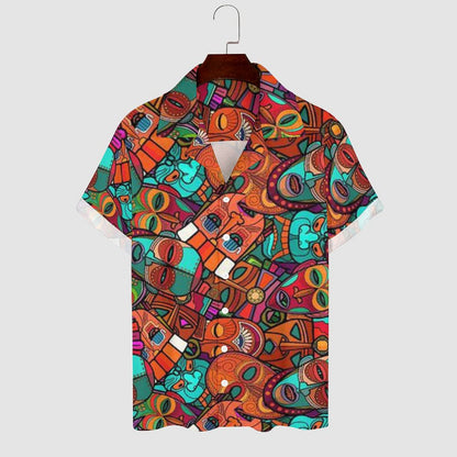 Men's Hawaiian Casual Short Sleeve Shirt 2305102399