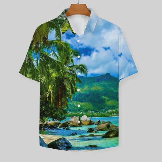 Men's Hawaiian Print Resort Shirt 2304109192