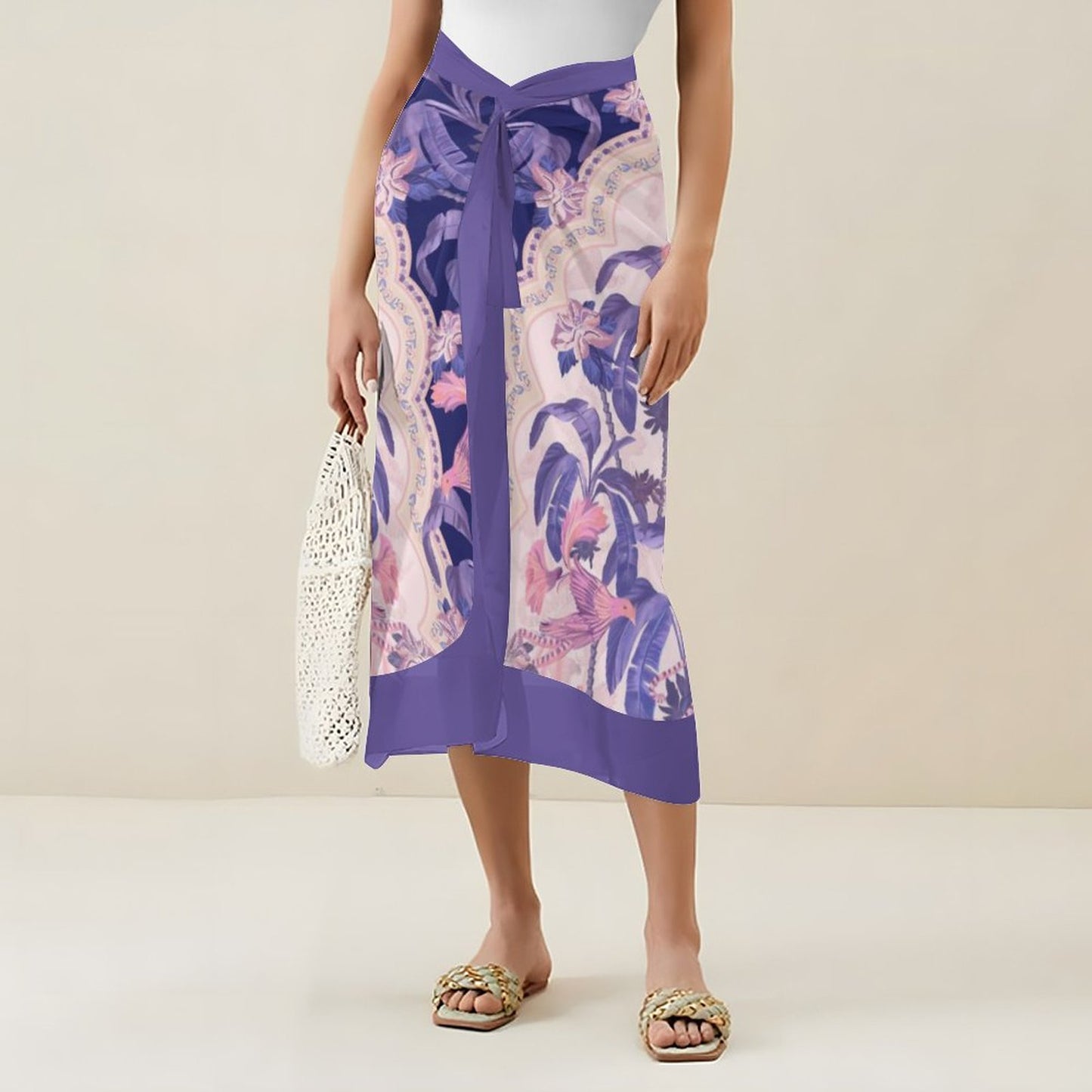 Fashion Printed One Piece Swimsuit And Cover Up 2305105540