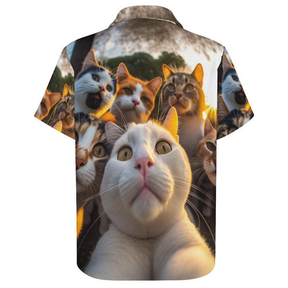 Men's Fashion Casual Printed Short Sleeve Shirts 2306103299