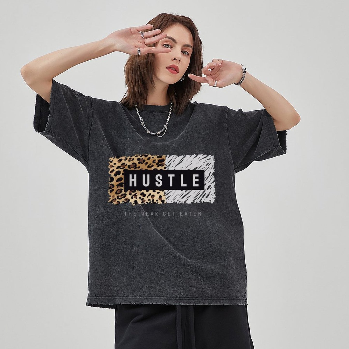 Unisex Vintage Solid Wash T-Shirts 2305102846
