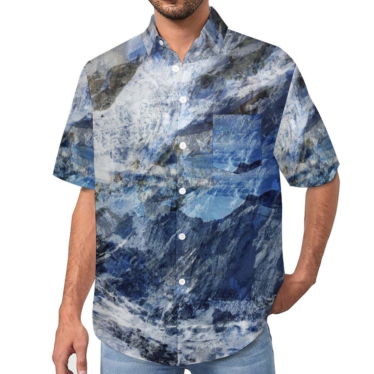 Men's Mountain Vacation Hawaiian Shirt 2306104932