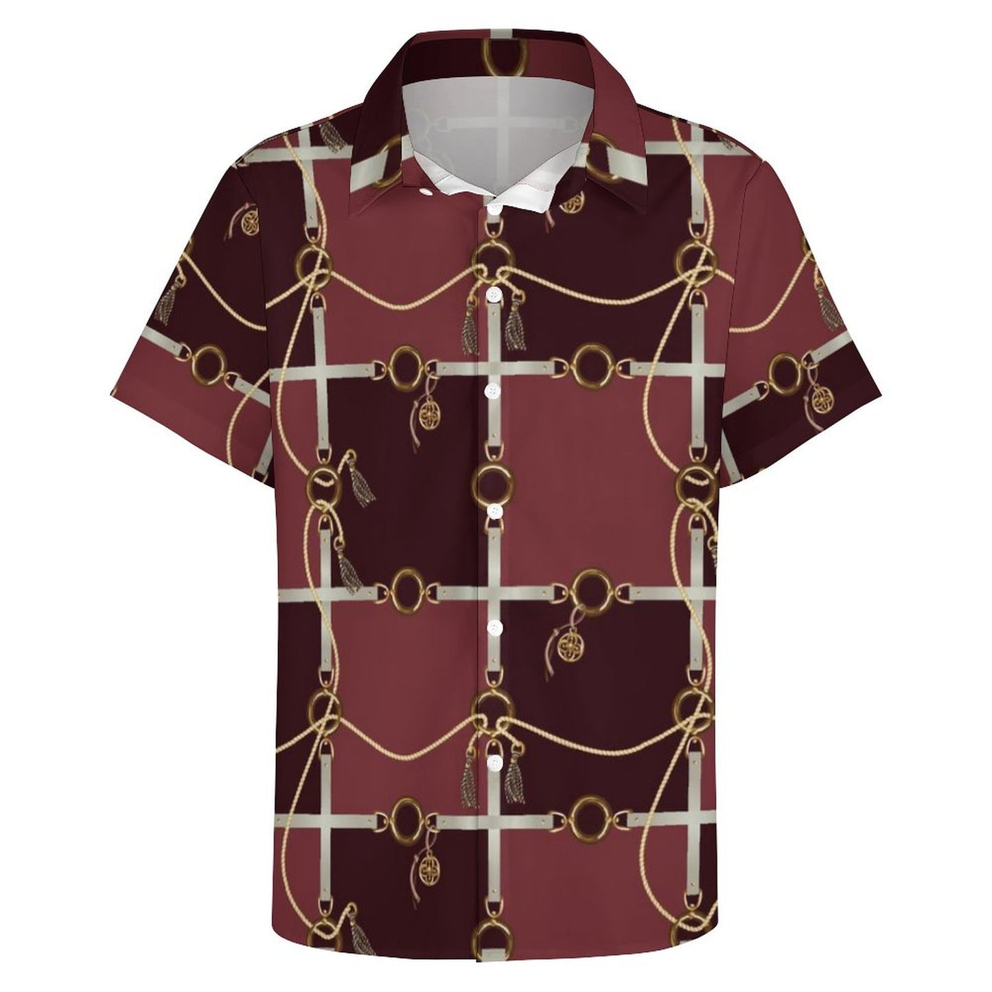 Men's Fashion Casual Printed Short Sleeve Shirts 2306101106
