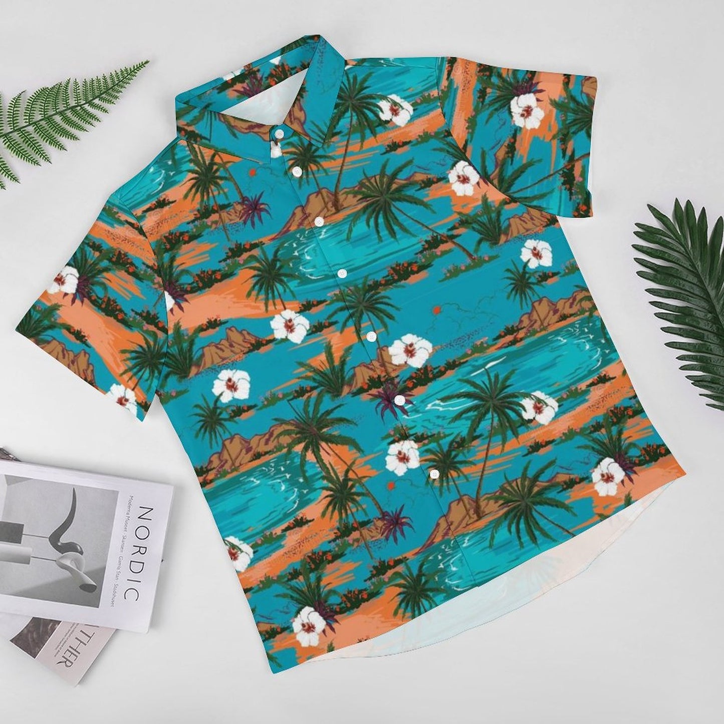 Men's Fashion Casual Printed Short Sleeve Shirts 2306102194
