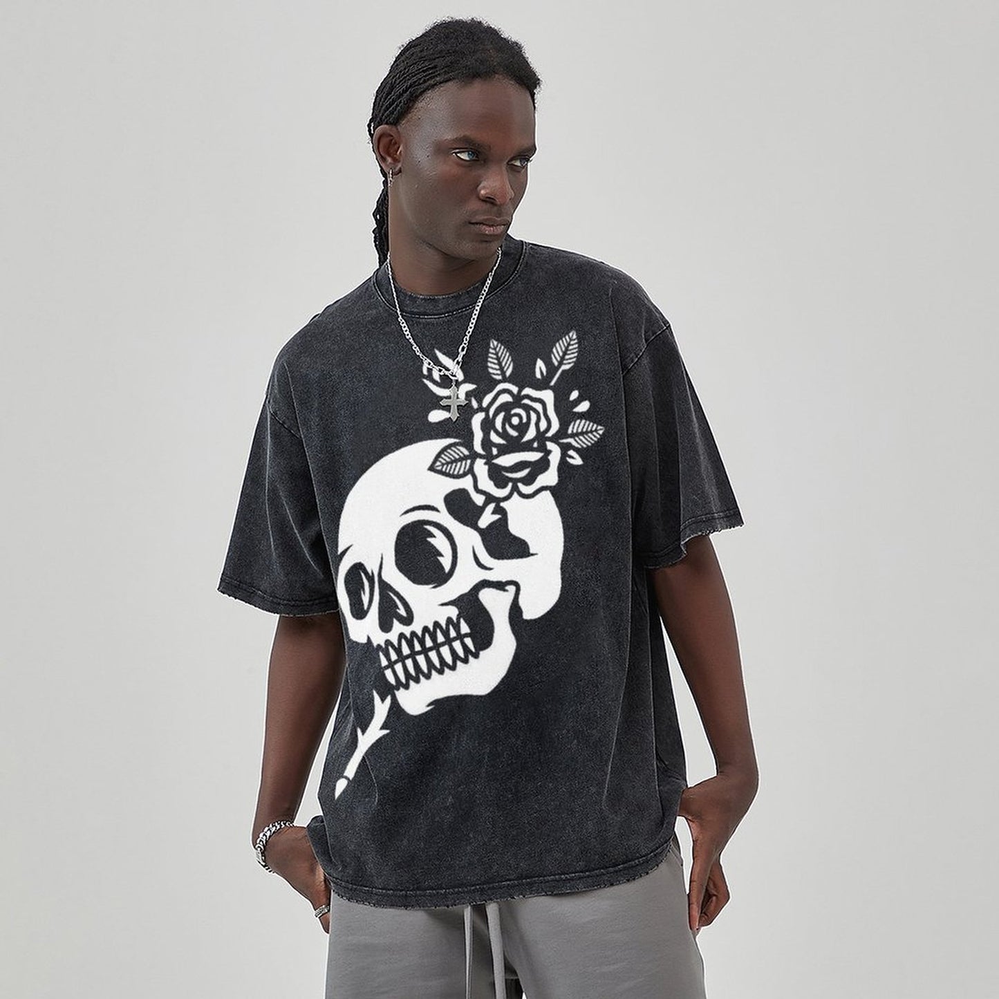 Unisex Vintage Solid Wash T-Shirts 2305101601