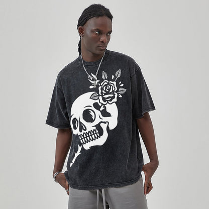 Unisex Vintage Solid Wash T-Shirts 2305101601