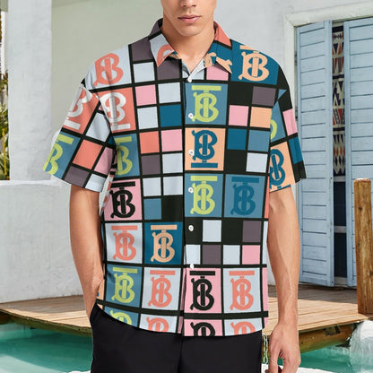 Men's Fashion Casual Printed Short Sleeve Shirts 2306105154