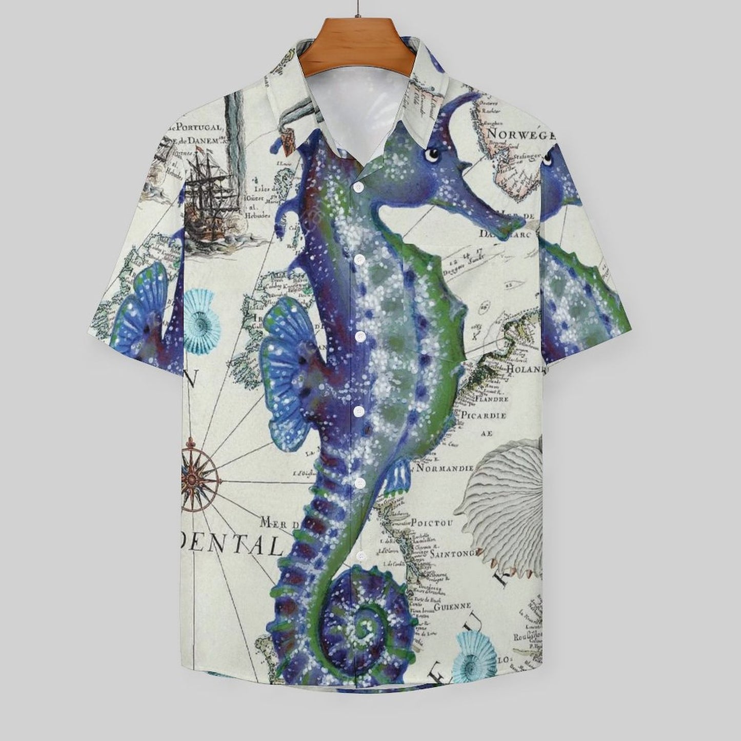 Men's Hawaiian Casual Short Sleeve Shirt 2305106470