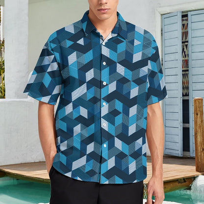 Men's Fashion Casual Printed Short Sleeve Shirts 2305107207