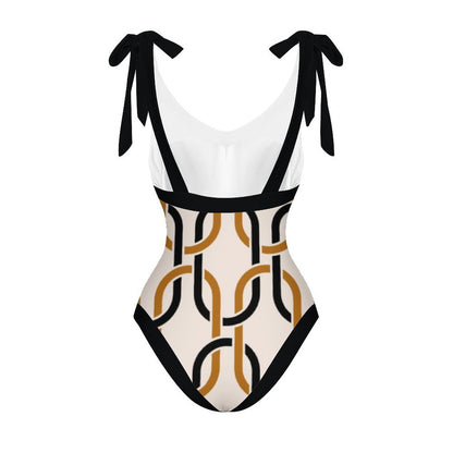 Casual Printed One-Piece Swimsuit And Cover Up 2305104142