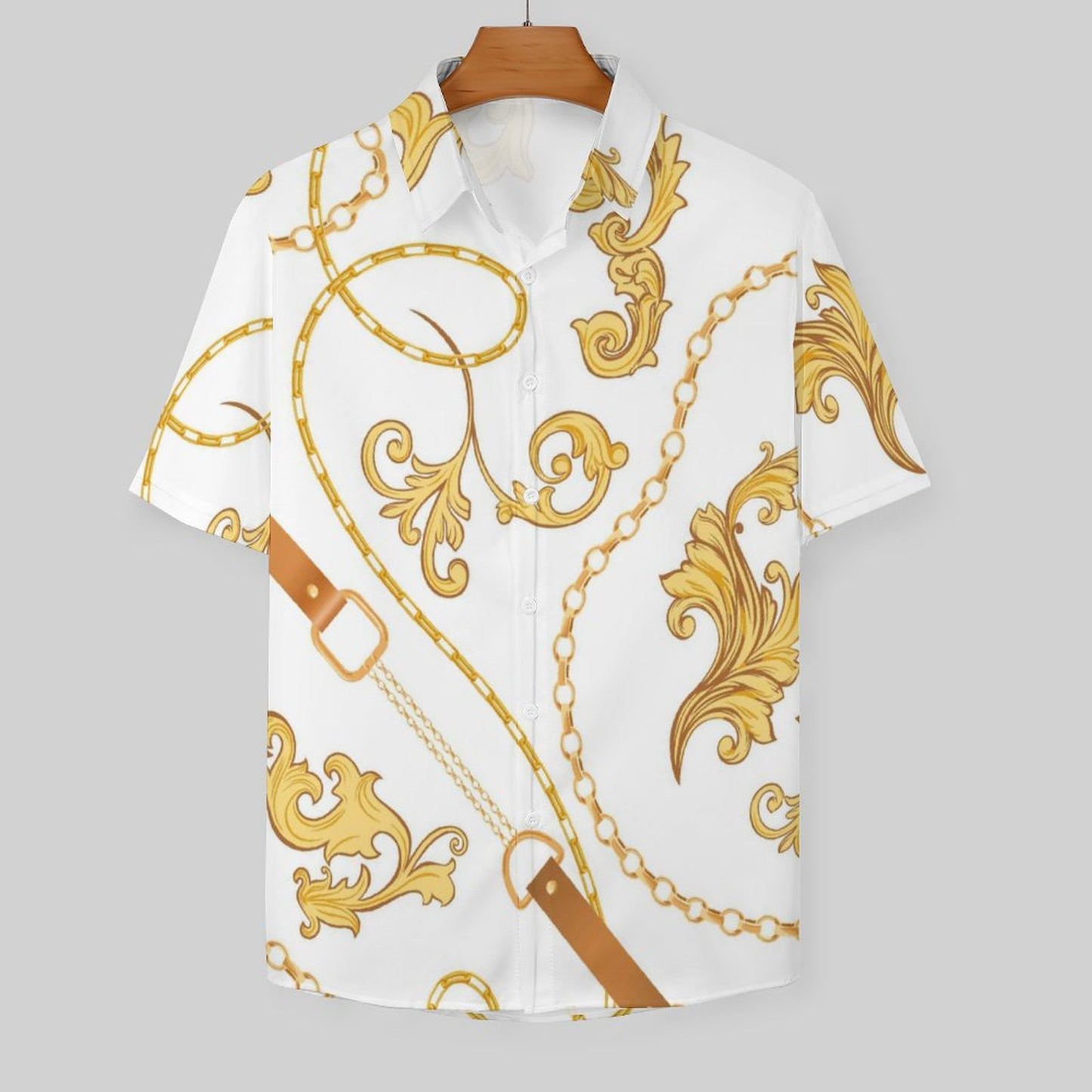 Men's Fashion Casual Printed Short Sleeve Shirts 2306100783